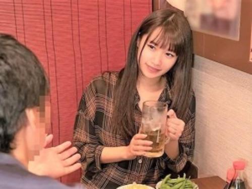 【人妻ナンパ】「１人なんですけど…」相席居酒屋で寂しく呑むFカップ爆乳の素人ナンパ❤フェラ騎乗位バックで中出し不倫❤