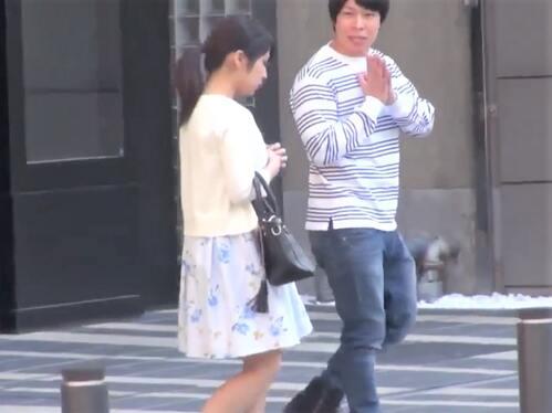 【素人ナンパ】「グラビアアイドルしてます❤」TV局で打ち合わせ終わりのグラドル❤Fカップ美人がフェラから騎乗位＆中出し❤