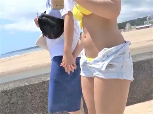 【MM号】「ヤバいっ!外見えるw」JDお姉さんに偽エステシシャンが講習!のはずが素股から水着ずらし浮気!バック騎乗位SEX
