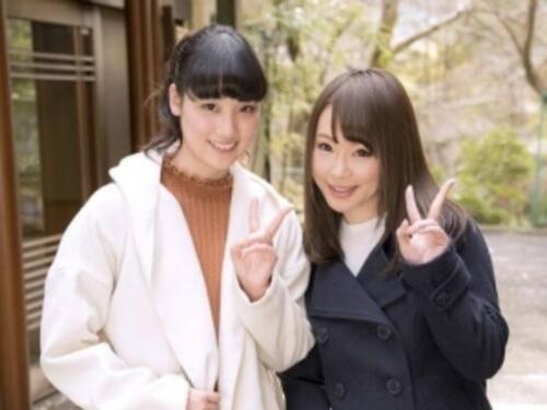 【女子大生】箱根温泉に居た激カワ娘２人組！うぶで爆乳美人なお嬢さんが男湯入場！