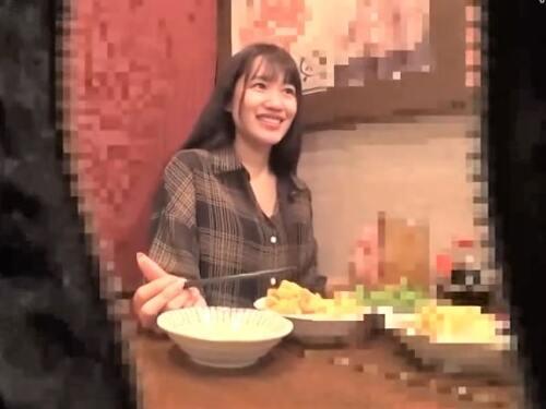 【人妻ナンパ】「１人なんですけど…」相席居酒屋で寂しく呑むFカップ巨乳の奥様ナンパ❤フェラ騎乗位バックで種付け不倫❤