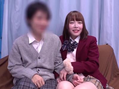 〔外見える!?;JK〕『絶対これだよ』女子高生が恋人のちんぽを探す！間違えればセクハラ罰ゲーム！今夜のおかずはこの子で決まり