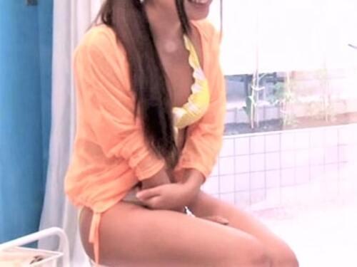 【MM号】10代水着娘の中出し初体験!日焼けケアと称した性感マッサージで何度もイッて大失禁❤膣内ザーメン溢れる受精SEX