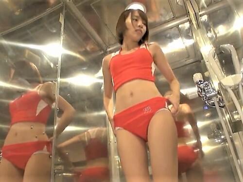 【マジックミラー号】陸上部のアスリートJDを捕まえて膣圧測定♡マッサージから気持ち良くなったまんこに生チンコ中出しSEX