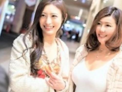 【熟女ナンパ】街で見かけた美人な奥様2人組！本当は旦那が居るけど潮吹き激イキからのフェラチオ騎乗位バックで裏切りセックス