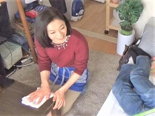 【五十路熟女】「一人で寂しい❤」若者のちんこオナニーに欲情した美魔女❤垂れ乳の人妻熟女が若者とザーメン種付けSEX❤