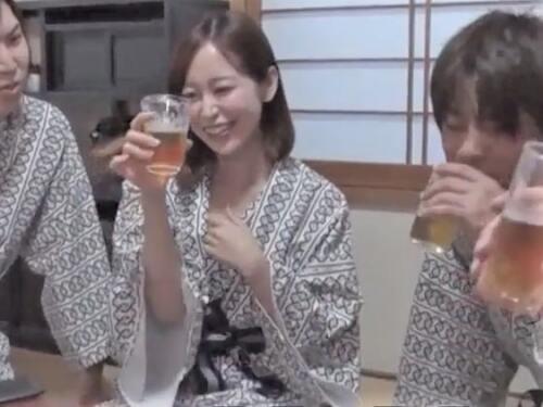 【NTR】「酔ったら…記憶ない❤」酒癖悪い爆乳デカパイの女上司と出張❤泥酔おっぱい美人が部下達とフェラ＆バック不倫SEX❤