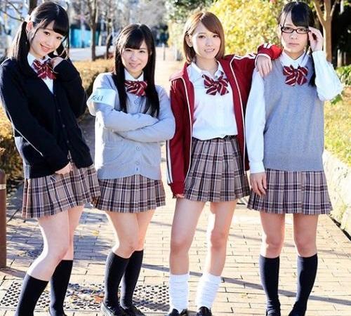 【jk】4人のロリ美少女達と校内で中出しハーレム大乱交❤︎　椎名そら 姫川ゆうな あべみかこ 栄川乃亜