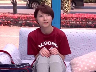 【外見える!?×女子大生】『気持ちいい？』引き締まったマンコのスポーツJDがチェーリー男子とエロ体験！ムラムラ確実な超スケベな動画
