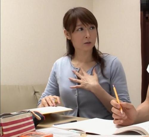 【人妻熟女】ムチムチ豊満エロボディの奥様家庭教師は若い肉棒に言い寄られて生ハメセックスを許してしまう