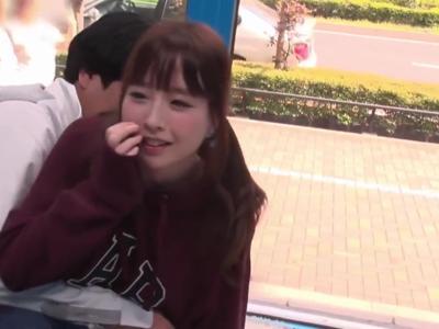 〖外見える!?+素人ナンパ〗【素人ナンパ】ナンパしてゲットした美女をマッサージで気持ちよくさせてファック！抜けすぎ注意なスケベ動画