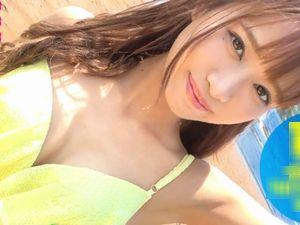 可愛い☆10代ギャル！数珠つなぎ素人ナンパ企画！ホットパンツ美脚茶髪ハーフ美女GALが電マ3Pフェラ！ビッチ淫乱エロ動画