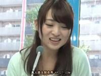 マジックミラー号 女子アナの内定が決まっている女子大生が淫語原稿読みでパンシミ広がる赤面興奮性交実況レポート！