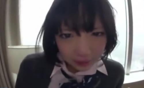 「広瀬うみ」怖すぎて泣き出しちゃったJKに「何でもします」と言わせてむちゃくちゃやりまくる鬼畜男のイラマチオ