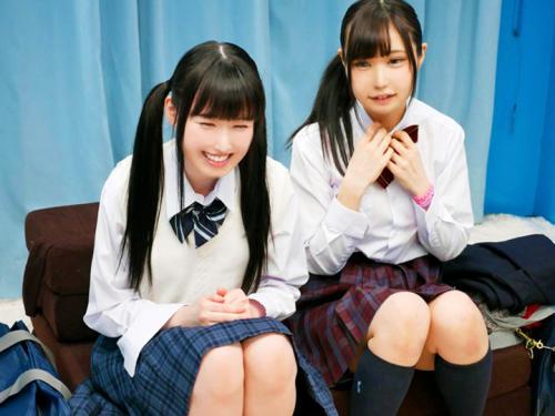 【マジックミラー号】下着調査に協力してくれた美少女ロリJK！「エッチするの聞いてない…」女子高生2人と乱交【素人ナンパ】