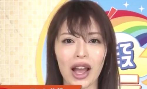 [桜井彩]真面目に原稿を読み上げている・・・ぶっかけザーメンまみれwww