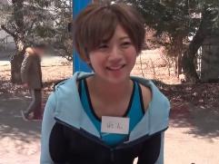 ＜素人ナンパ＞「謝礼が貰えるなら」と陸上の練習をしていた綺麗なお姉さん。エロい質問から突然現れたチ〇ポで即ハメ神企画