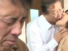 桐岡さつき。借金から拒みながらも言われるがまま亭主が見ている前でハメられる妻。必死に耐えながらの寝取られファック