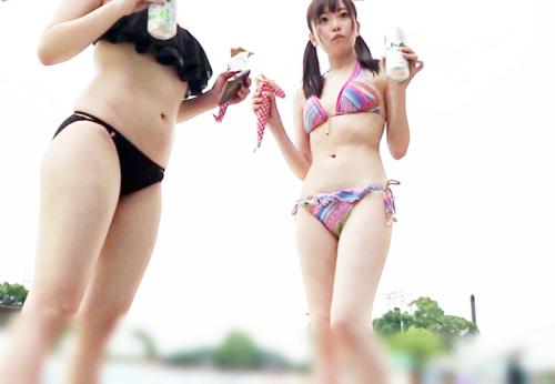 ＜ナンパ×プール＞激カワ細身ビキニ美少女さん♪ チンポ狂いのド変態潮吹きマンコで鬼ピス顔射交尾してしまう！