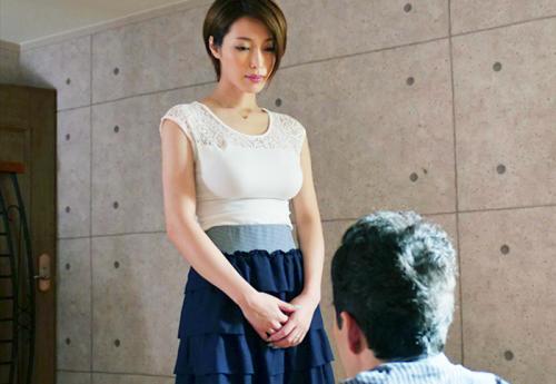 ＜熟女＞ショートヘアのデカ尻巨乳妻さん♪ 弱みを握られた中年チンポを極上の人妻フェラでご奉仕してしまう！