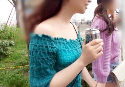 ＜中出し×花見ナンパ＞極エロHカップ爆乳卑猥ボディ★お淑やか女子大生さん♪ 清楚な即濡れマンコで種付け交尾してしまう！