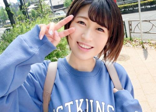【美少女JD×ナンパ】巨乳ロリかわ淫尻★ショートカットの激カワ女子大生さん♪ 敏感糸引きマンコをハメ倒されてしまう！