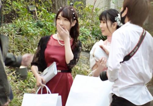 ＜ナンパ＞清楚なド変態ボディ★結婚式帰りのドレス美女さん♪ ドS手コキフェラで勃起したデカチンに鬼ピスさせてしまう！