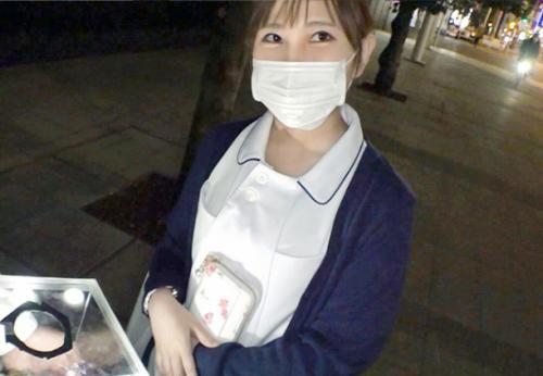 【爆乳美女×ナンパ】Fカップくびれ淫尻★新宿の巨乳スレンダー看護師さん♪ナース服のまま即濡れマンコをハメ倒されてしまう！