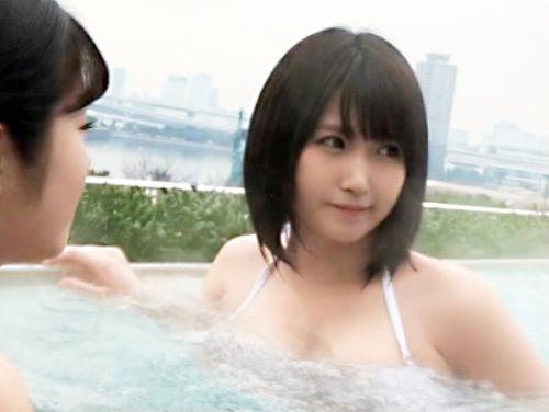 ＜爆乳娘×プールナンパ＞極エロ猥尻★超絶ボディの黒髪清楚ビキニ美少女さん！ 潮吹き失禁マンコでアヘ顔昇天してしまう！