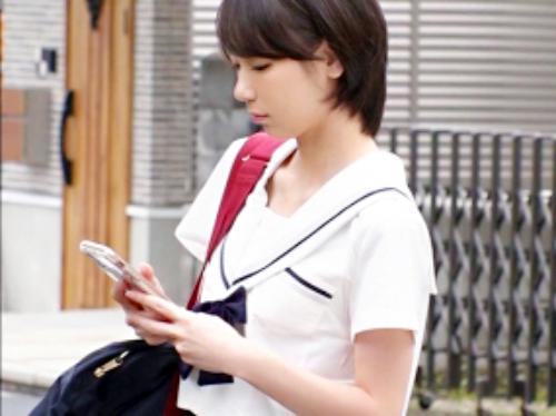【美少女JK×円光キメセク】黒髪清楚ショートカット★激カワ制服JK美少女さん♪ 絶倫おじチンでハメ倒されてしまう！