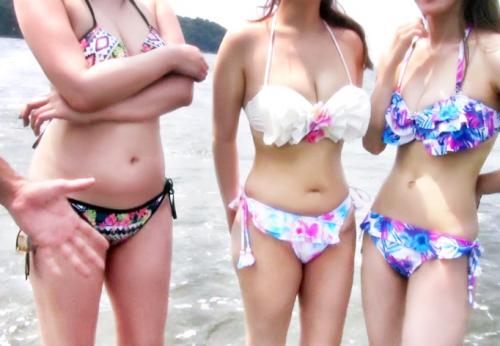 ＜ギャル×中出し＞爆乳Hカップ★ビキニ白GAL美女さん♪ Mっ気万歳マンコにナンパ師極太チンポで鬼ピス生射されてしまう！