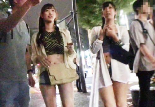 ＜ギャル×乱交＞プリ尻スレンダー★渋谷クラブGAL美女さん♪ ナンパ師チンポ2本と卑猥4P交尾でイキ狂ってしまう！