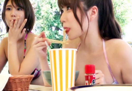 【水着ギャル×ナンパ】巨乳エロ尻★白GAL美女さん♪ 卑猥汁ダクダク濡れマンコで極太チンポと乱交顔射SEXしてしまう！
