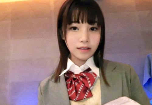【JK×円光】極エロ色白ボディ★合法ロリJ系美少女さん♪ 制服着衣のまま剛毛マンコをおじチンポでハメ倒されてしまう！
