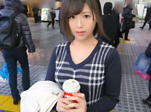 ＜巨乳美少女×ナンパ＞極エロくびれ淫尻★品川の19歳ショートカット美少女さん♪ 糸引き敏感マンコをハメ倒されてしまう！