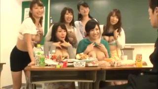 【ハーレム】通信制の学校に通ってる巨乳の美人妻が若チンポをみんなで取り合っちゃう！