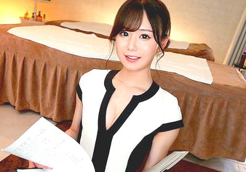 【痴女エステ】「…アナル舐められて感じるんですね？」見た目は清楚な痴女エステティシャンの乳首舐め手コキで男の潮吹き！【坂道みる】