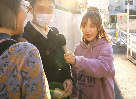 【桃乃木かな】AV女優VS素人男性！突撃インタビューで逆ナンパした素人男性！プロの凄テクを我慢できたら人気女優とご褒美エッチ！