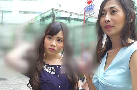 【母娘ナンパ】トラウマになる位の変態体験！お母さんは頭が緩めと見抜いて３Pエッチの交渉してハメ撮りセックス！