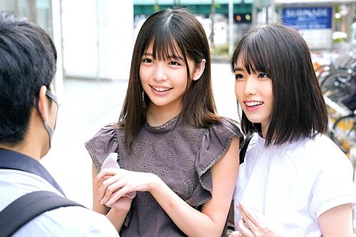 【素人ナンパ】「もしかして童貞ですか？」100万円を賭けて見た目清楚なドエロJDが逆ナンパして友達同士でペニス奪い合い！