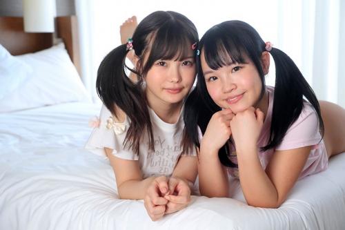 【ロリ痴女】「おちんぽみるくちょーだい？」2人のパイパンひよこ女子が素人さんの自宅を電撃訪問！【松本いちか 工藤ララ】