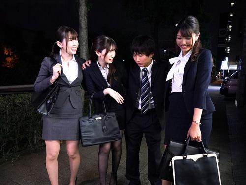 【ハーレム】「飲みすぎちゃったねー！…泊まってく？」残業後の飲み会泥酔状態で同僚のお姉さんたちに襲われる！【香椎花乃 波多野結衣 木下ひまり】