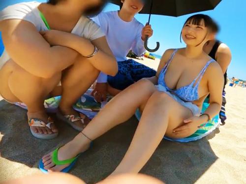 【マジックミラー号】超ロリフェイスなのにスーパー美巨乳な美少女へ膣内射精！仲良し男女二人が素股からセックスｗ【素人モノ】