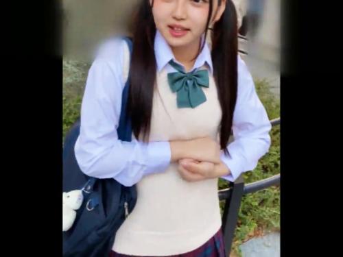 ＜素人モノ＞超カワイイ女子高生の素人ハメ撮り！SNS使って捕獲できた最上位ツインテール少女に種付け膣内射精ｗ＜ロリJK＞