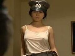 上官の言葉は絶対。乳首とマンコを露わにしてマンコを貫かれる美乳の女兵士