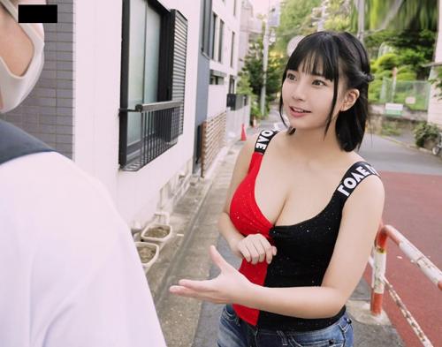 ＃逆ナンパ「お時間ありますか？」巨乳女優のテクに我慢できたらご褒美の生エッチ。【乃木蛍】