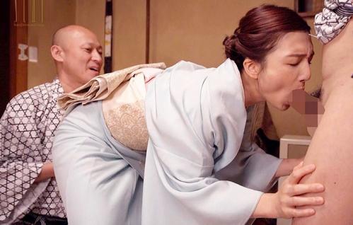 【古川いおり】「あなたごめんなさい・・。」中出し接待で旅館を切り盛りする女将。