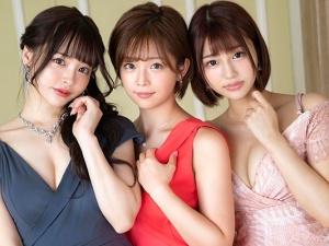 ＜ハーレム＞超人気女優が夢の共演！！可愛いだけなない極上のセックステクで1本のチンポを天国に導いちゃいます！！