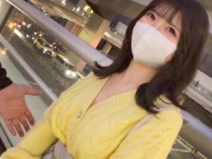 【素人ナンパ】「ちょっとだけなら…」バイト帰りの激カワ美少女を奇跡のGET！！隠れ美巨乳おっぱいを堪能しつつハメ撮り！！