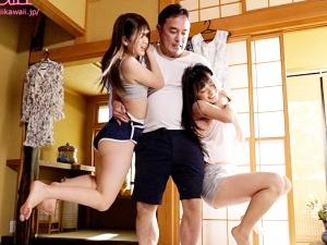 ＜姪っ子＞「おじさん、エッチしよーよ♡」性に興味津々なロリ美少女2人と3Pセックスの夢の世界！射精しても勃起止まらんｗｗ